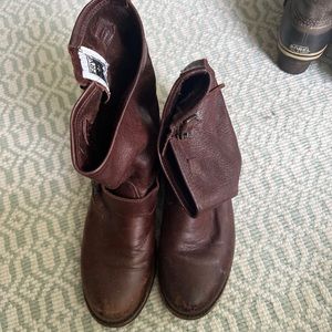 Frye boots.